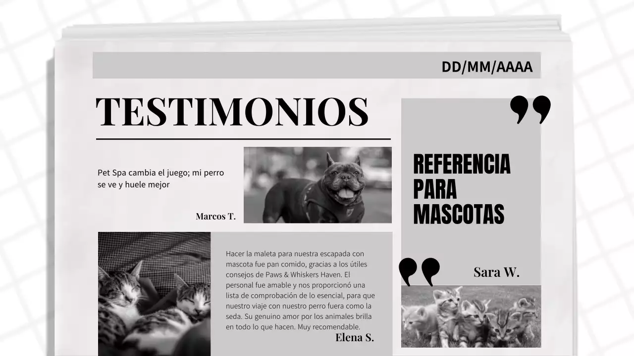 Tema de periódico clásico azul y negro Informe de empresa