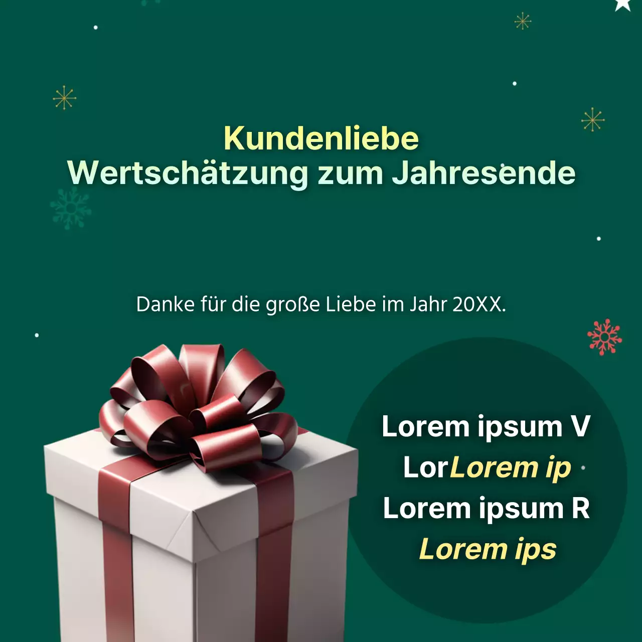 Förderung in Grün und Rot