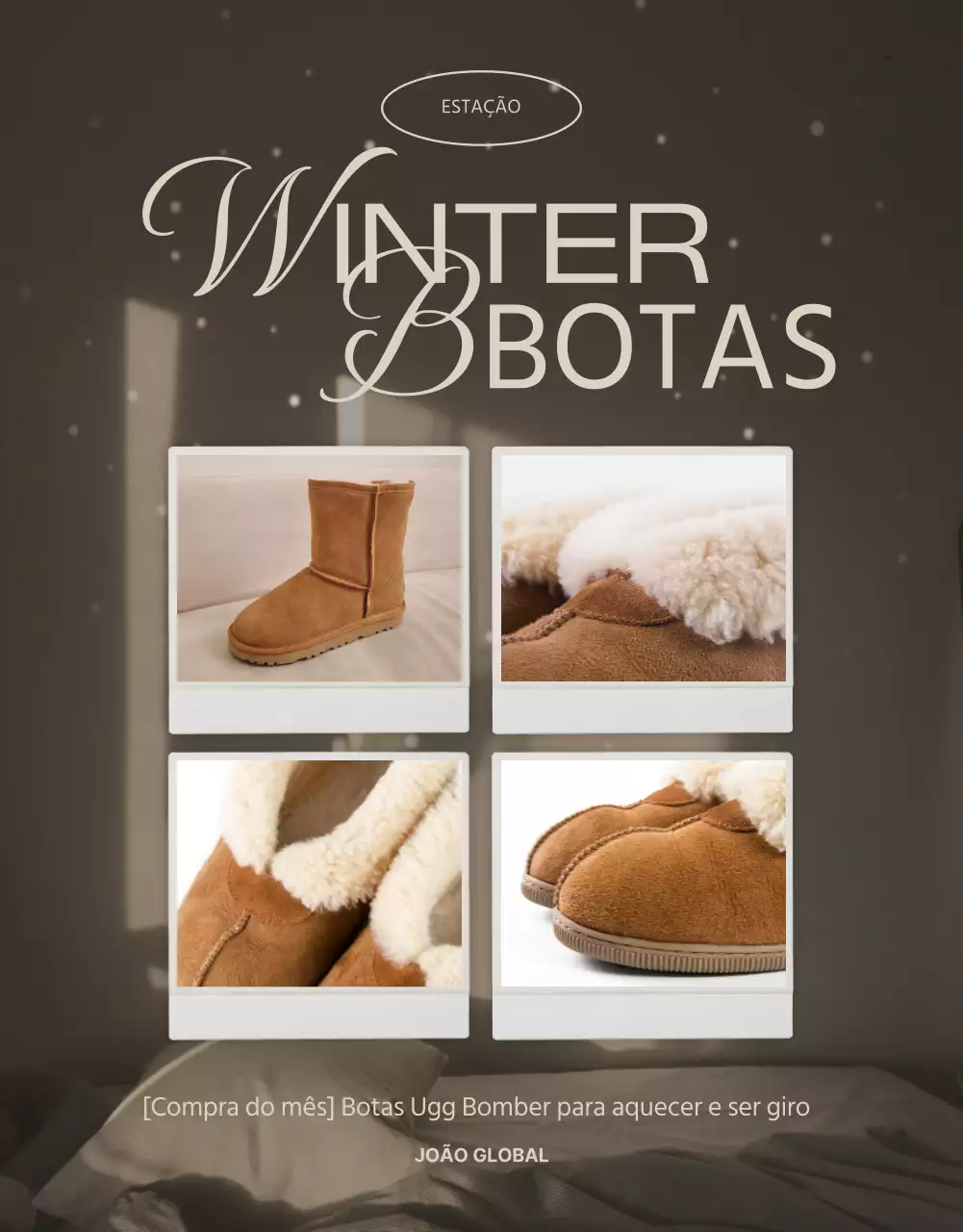 Sobre as simples botas Ugg castanhas e vermelhas