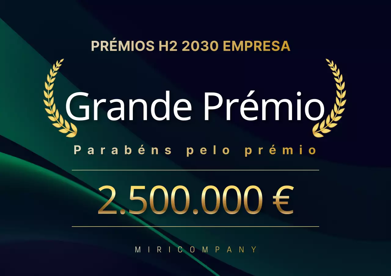 Luxuosa capa de prémios de fim de ano em verde e dourado