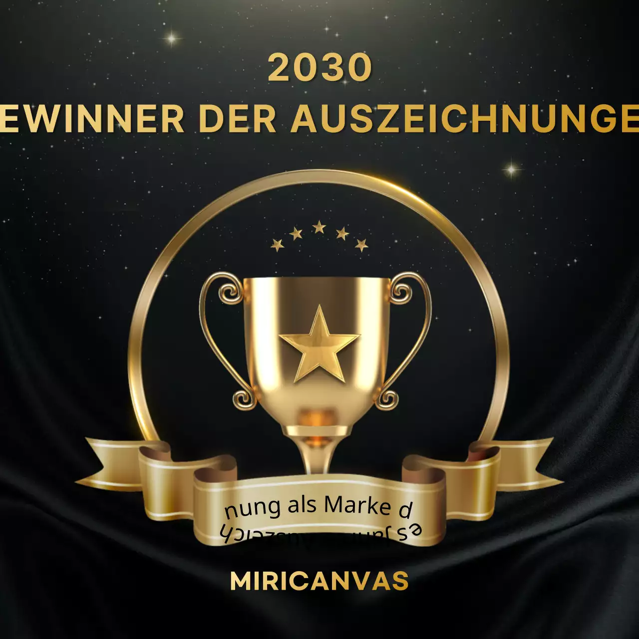 Luxuriöse schwarz-goldene Markenauszeichnungen zum Jahresende Zielanzeige