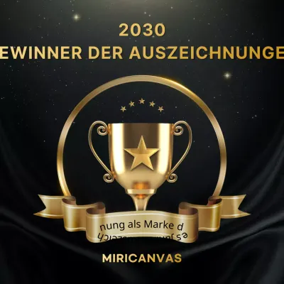 Luxuriöse schwarz-goldene Markenauszeichnungen zum Jahresende Zielanzeige