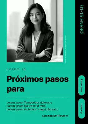 Simple Sunday Special intro ad en menta y negro