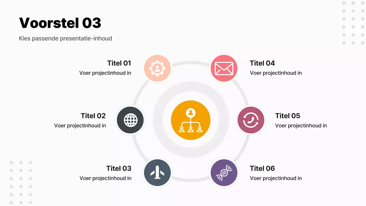 Een modern ideeënproces in paars