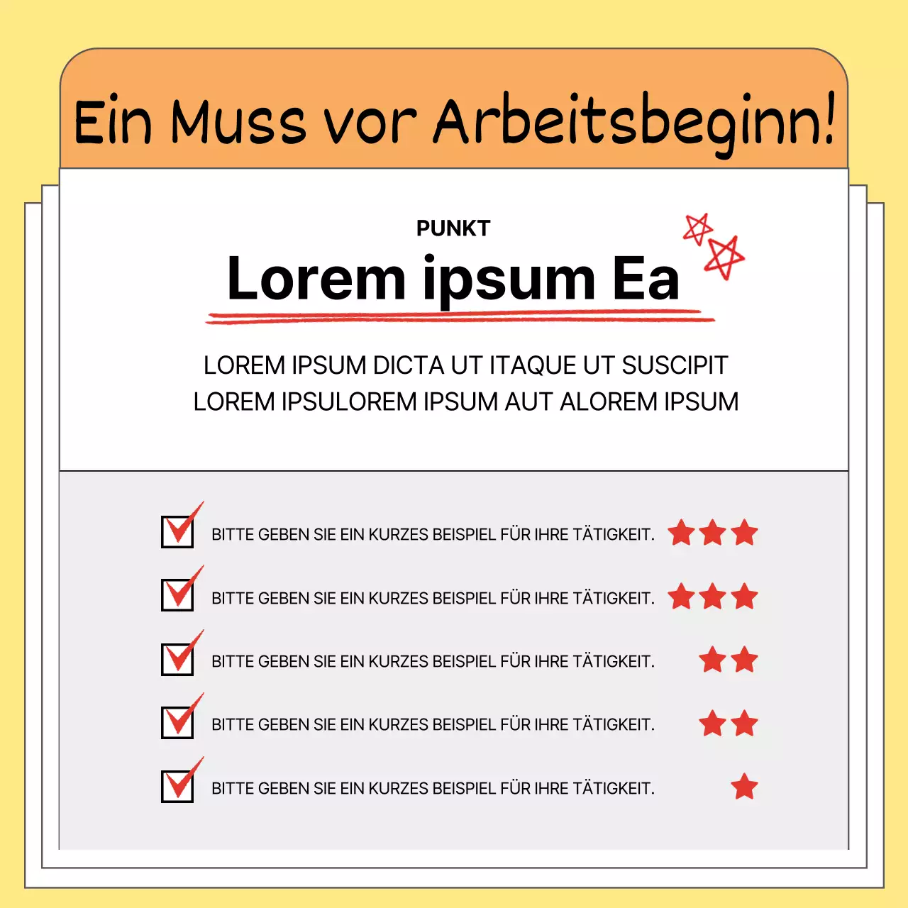 Einfache Business-Tipps in Gelb und Schwarz