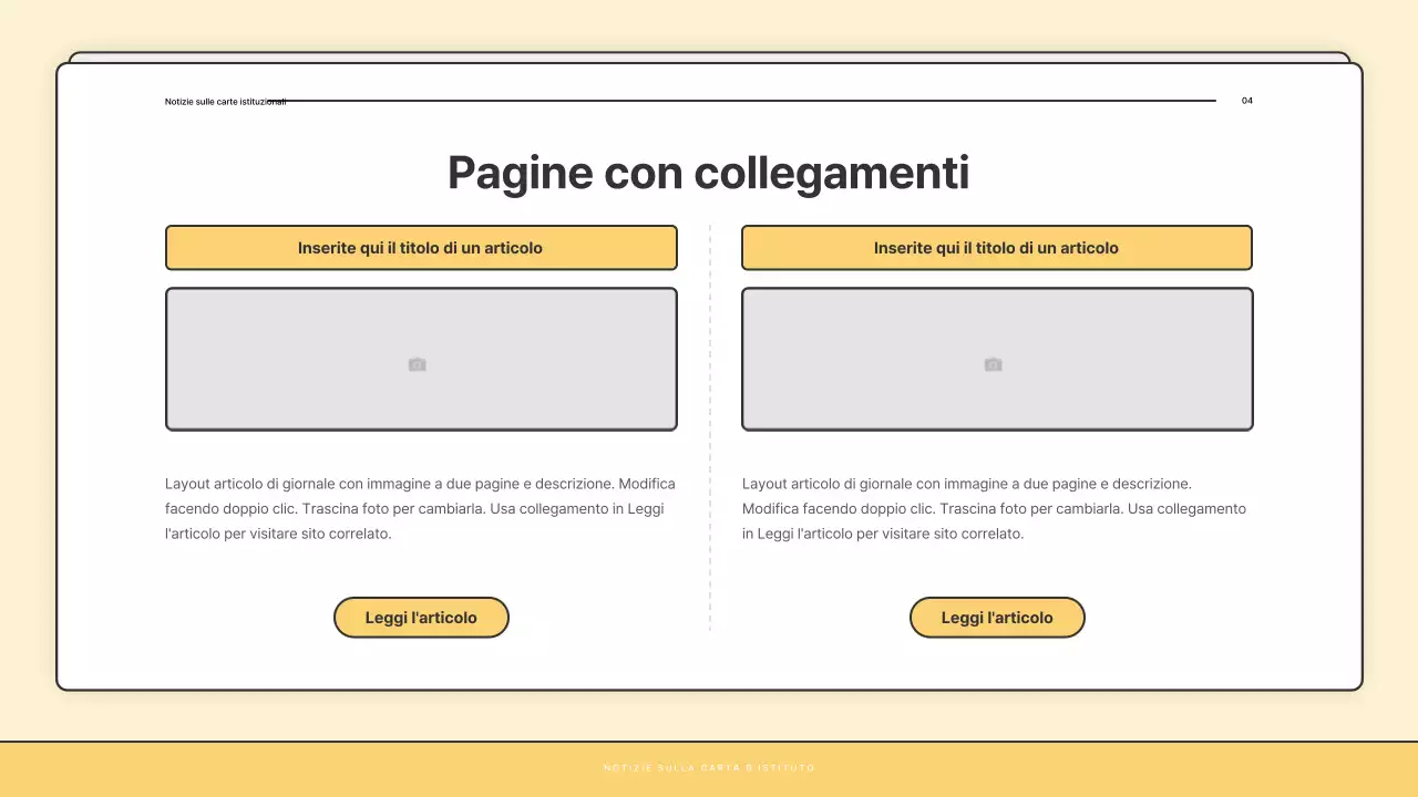 Un bollettino di base giallo e bianco dell'ufficio di assistenza sociale