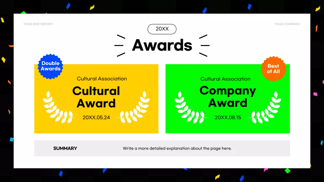 Black Modern Business Report Presentation