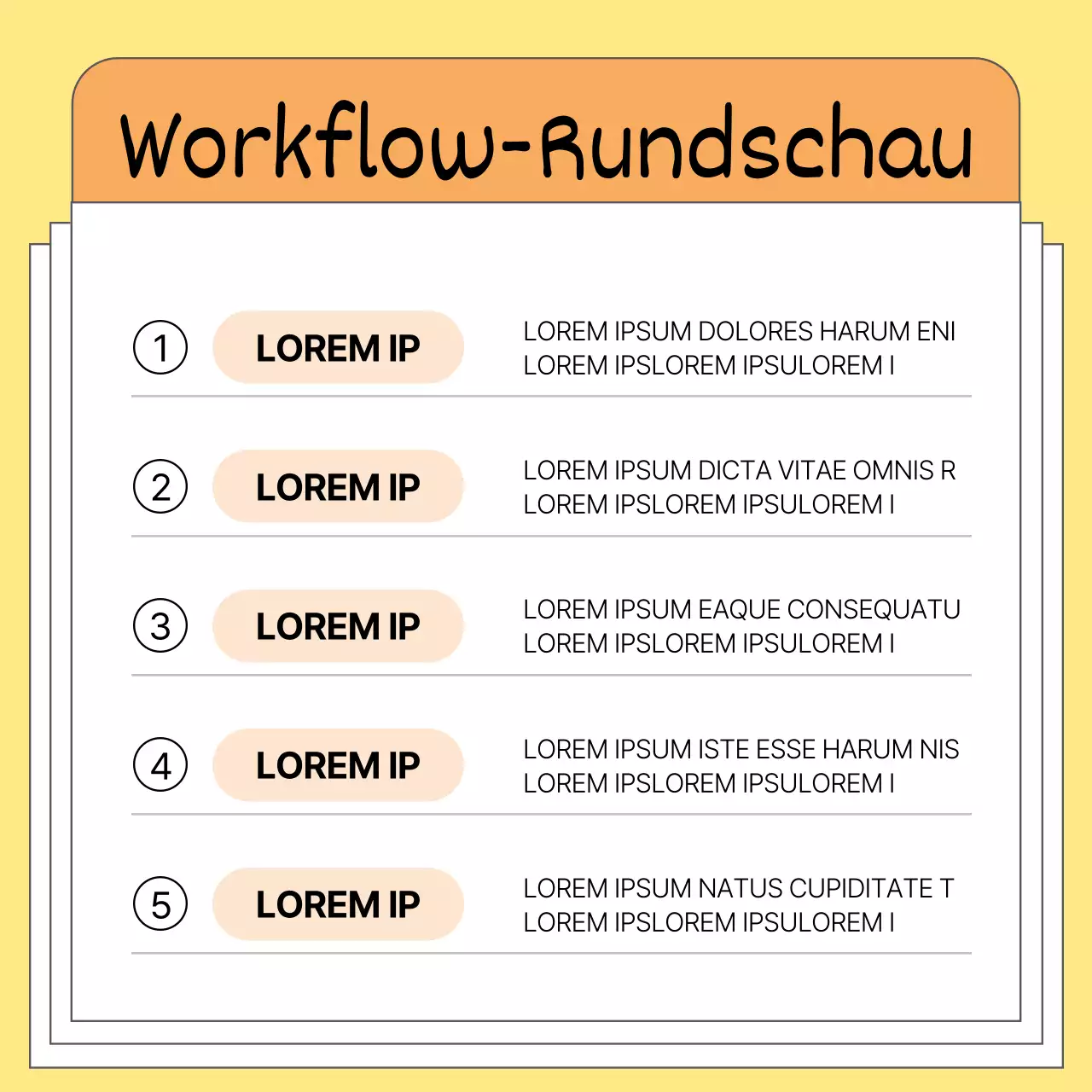 Einfache Business-Tipps in Gelb und Schwarz