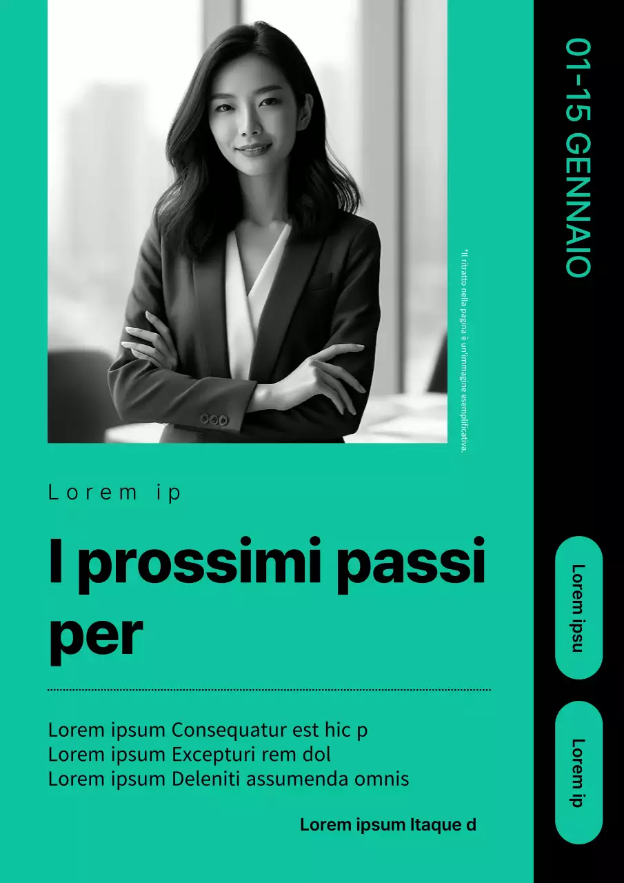 Semplice pubblicità introduttiva Sunday Special in menta e nero