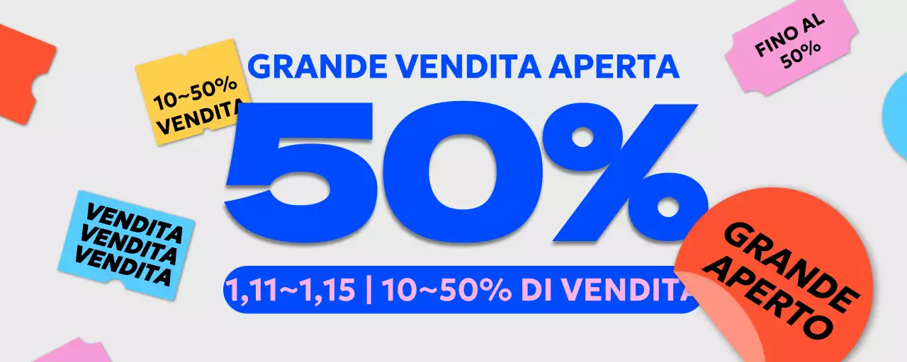 Annunci di vendita in testo blu