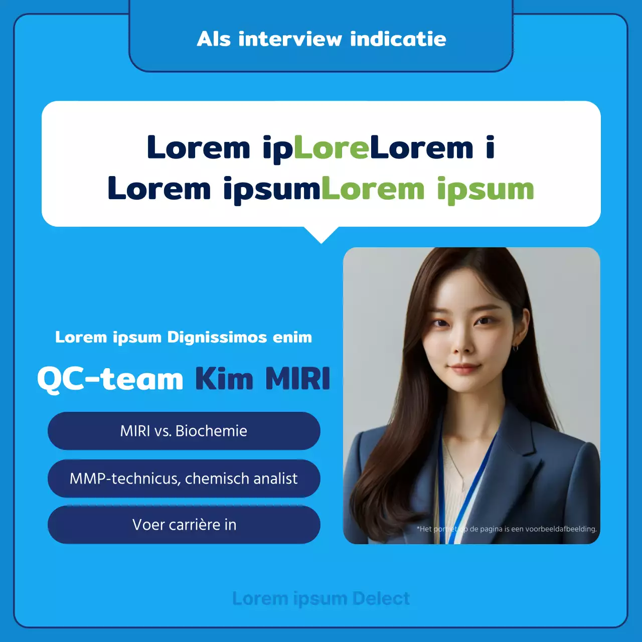 Over het kitscherige blauwe en chartreuse interview met de ambtsdrager