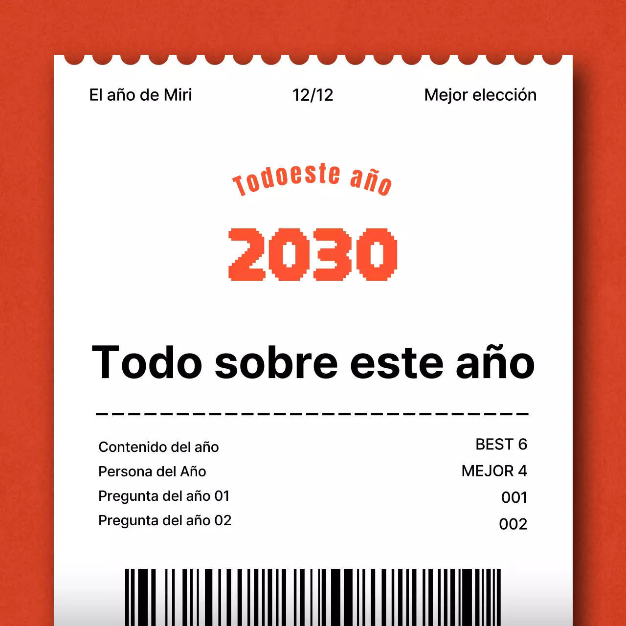 Un sencillo post de fin de año en naranja y negro