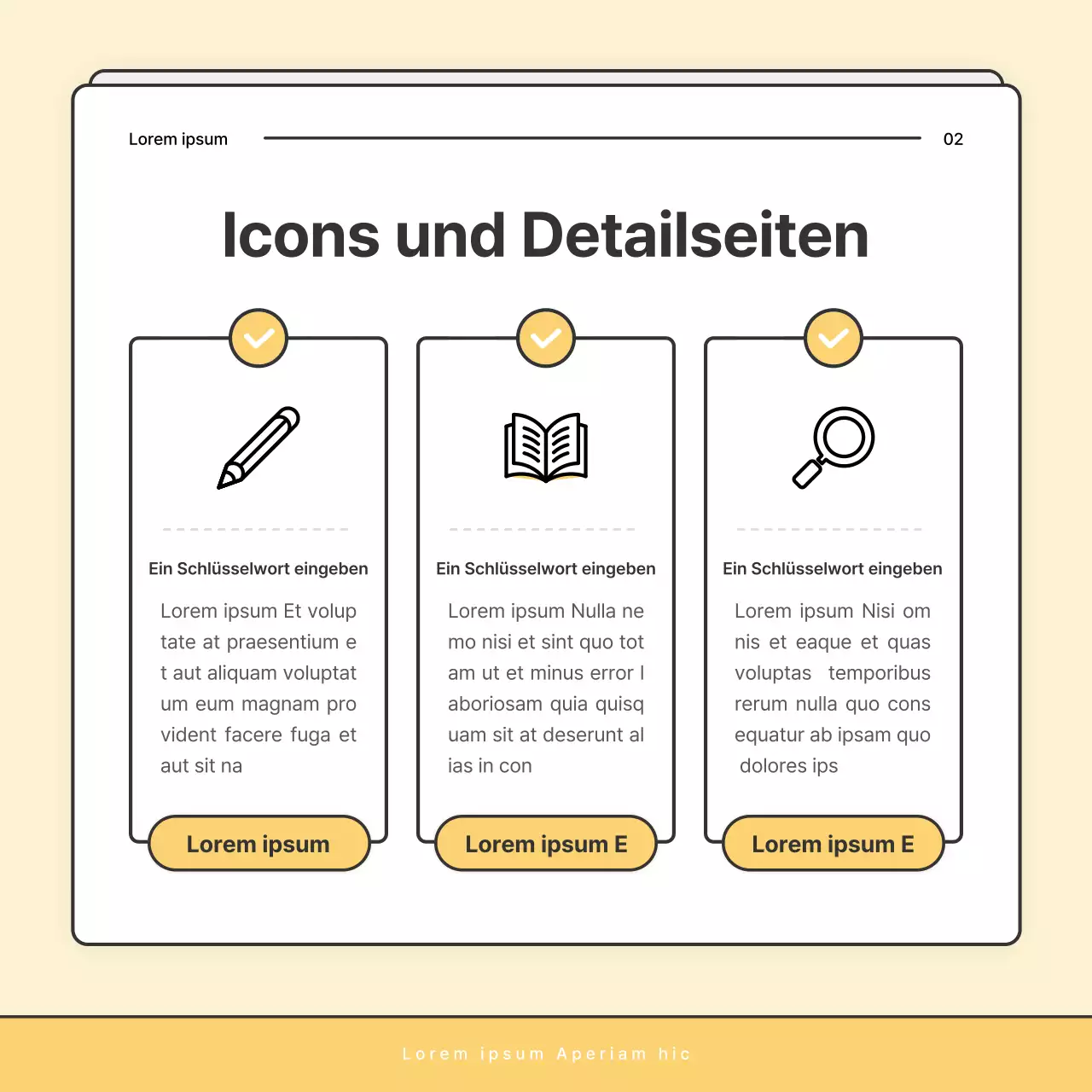 Ein einfacher gelb-weißer Rundbrief des Sozialamtes