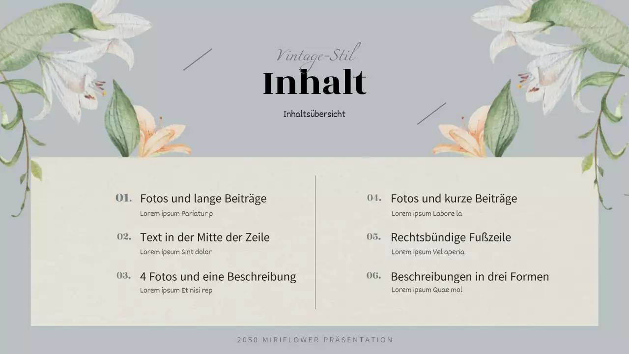 Vintage Winterblume Vorschlag in hellblau