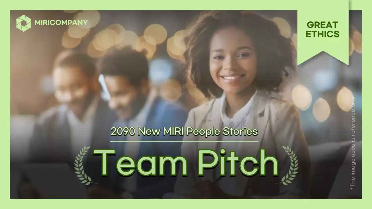 Simple corporate visioning presentation cover in mint color