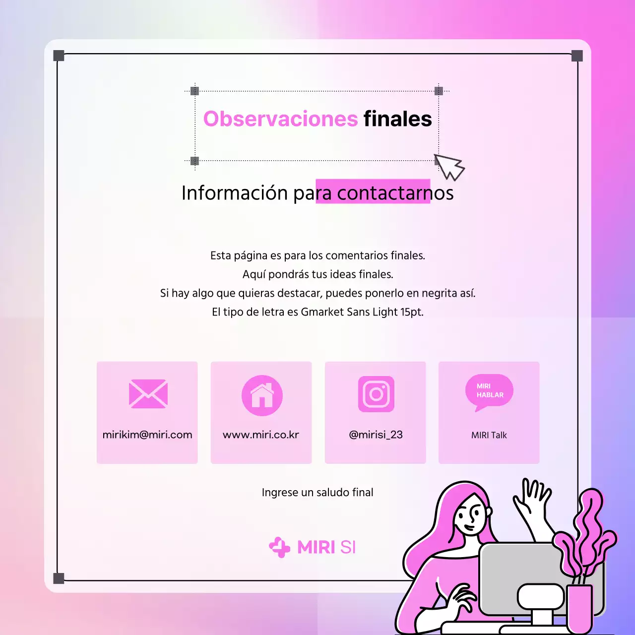 Sobre la plantilla kitsch morada y rosa