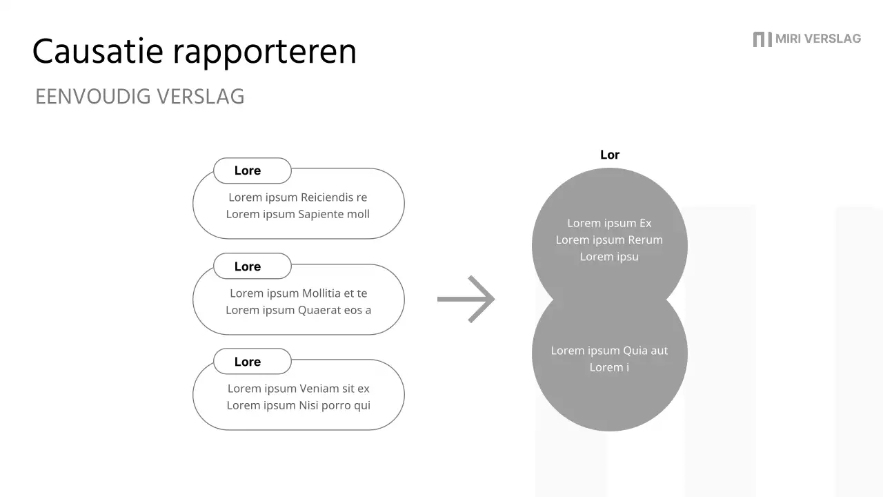 Een eenvoudig bedrijfsrapport in zwart en grijs