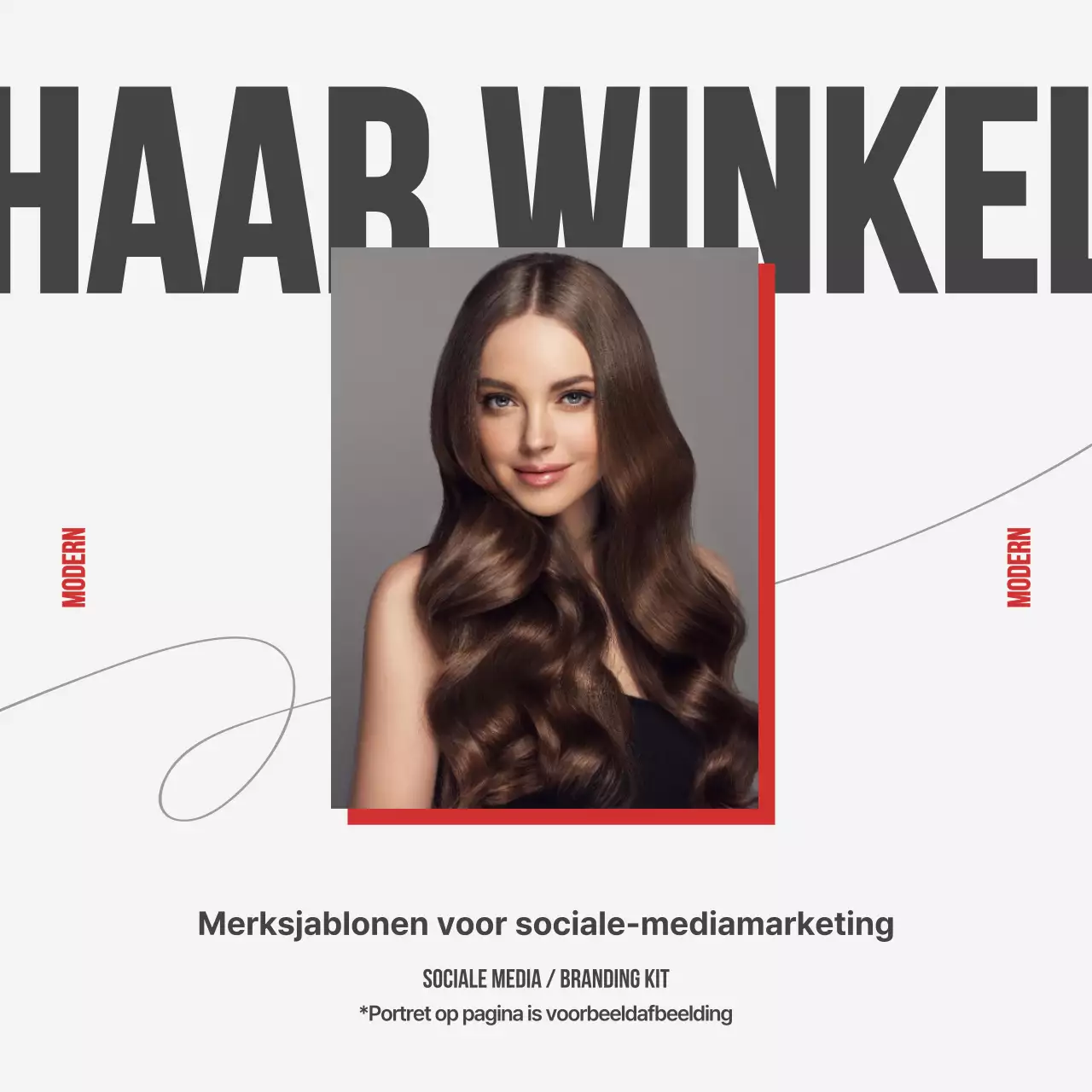 Red's moderne haarmerk post