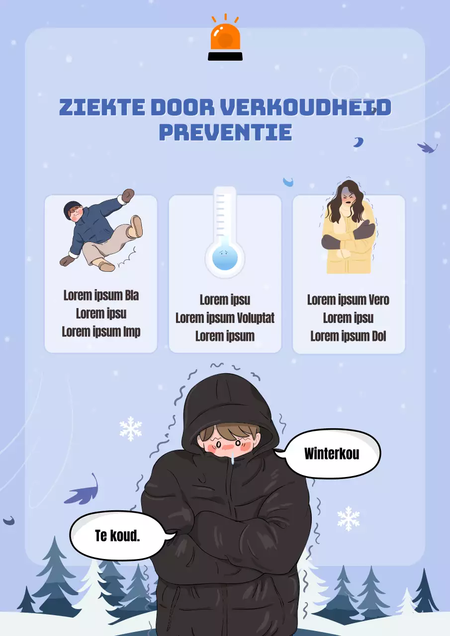 Tips om verkoudheid te voorkomen in lichtblauw en zwart