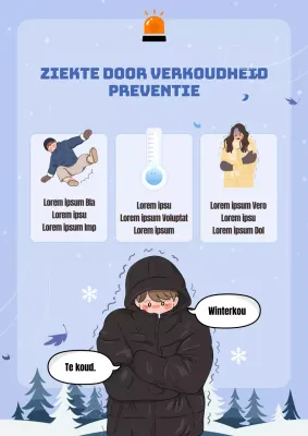 Tips om verkoudheid te voorkomen in lichtblauw en zwart