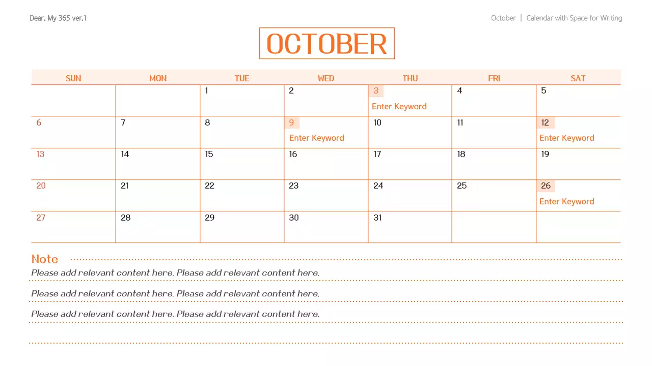 Green Modern Calendar Planner Presentation