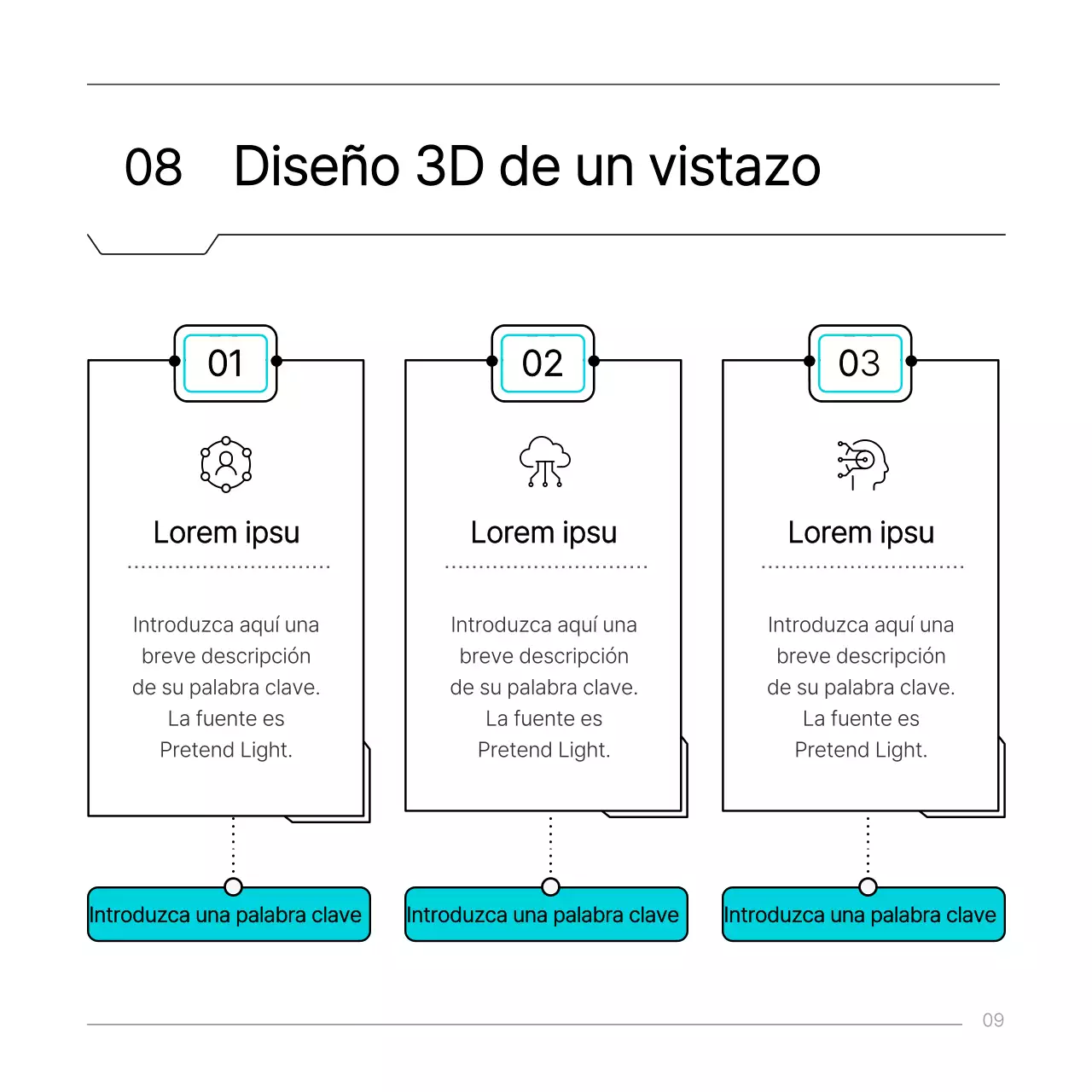 Informe sobre el concepto de circuito de ingeniería simple azul claro