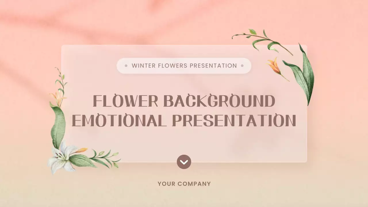 Pink Elegant Floral Presentation