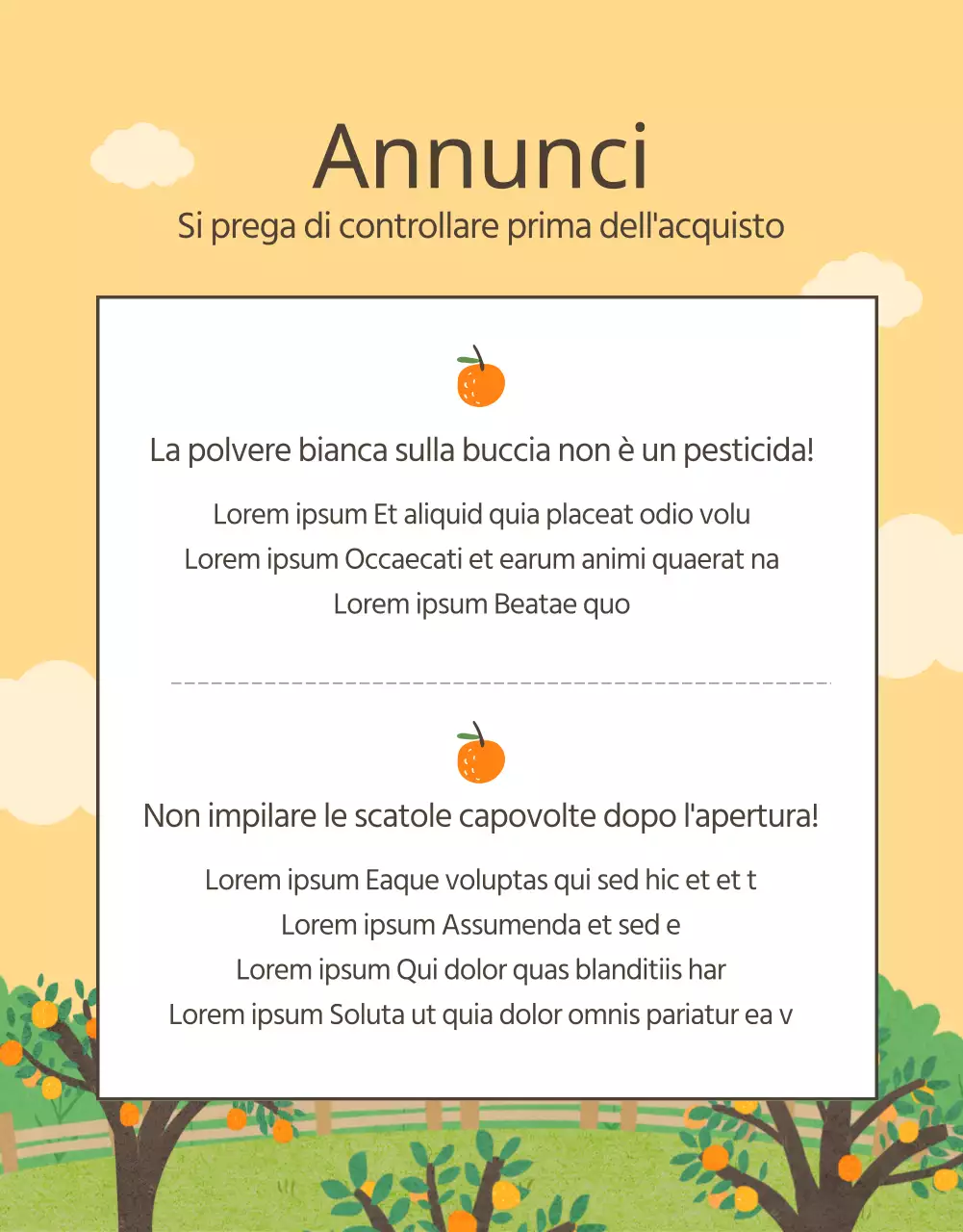 Promuovere l'arancia e gli agrumi