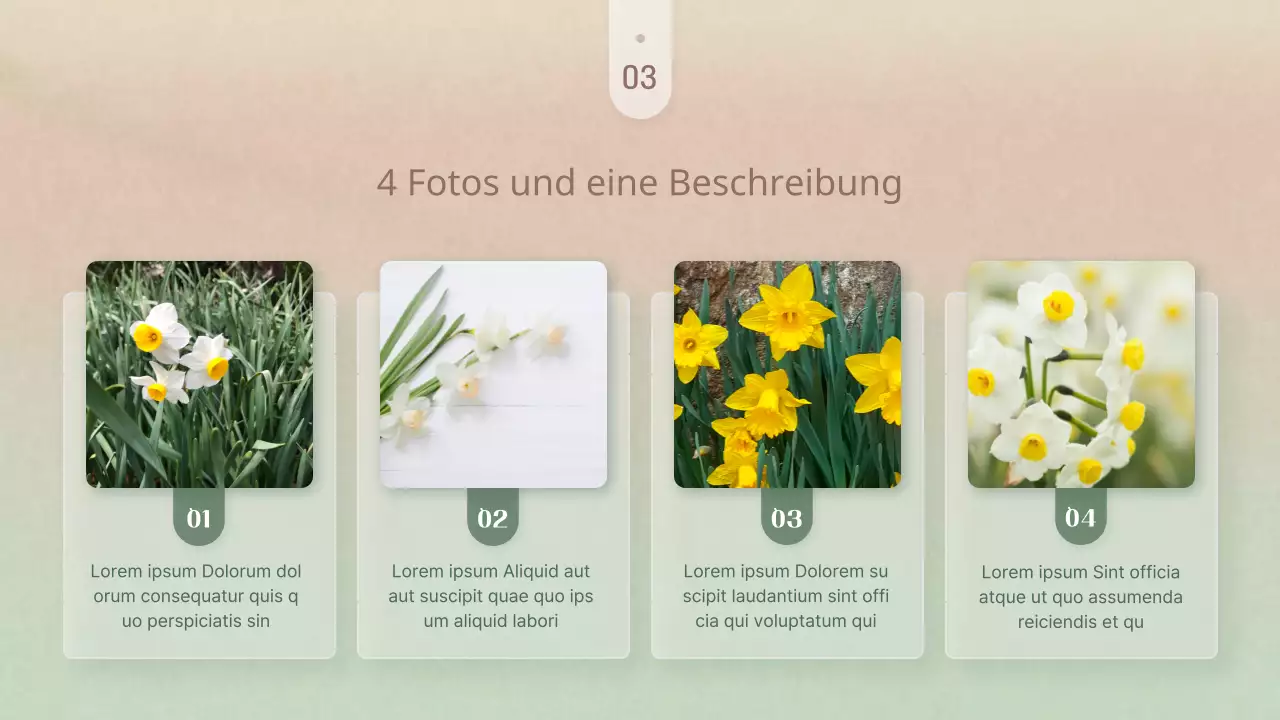 Einfache Winterblumen in rosa und gelber Aufmachung