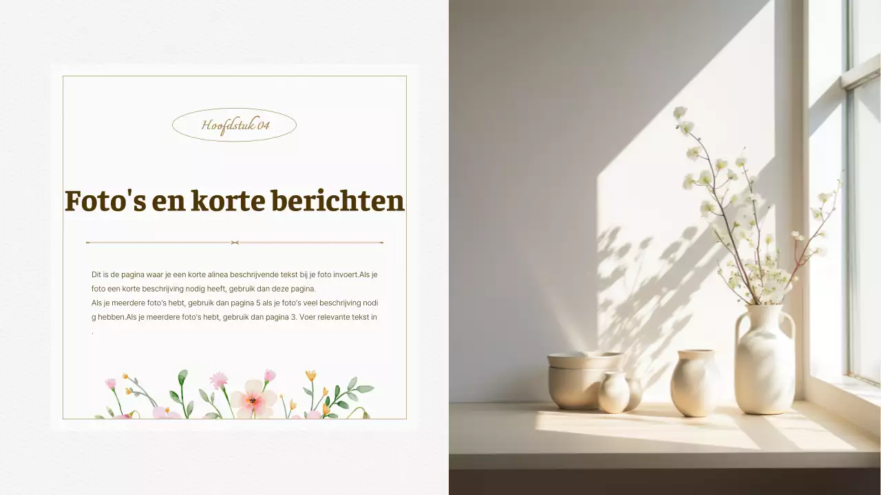 Luxe aquarel bloemen achtergrond voorstel in ivoor