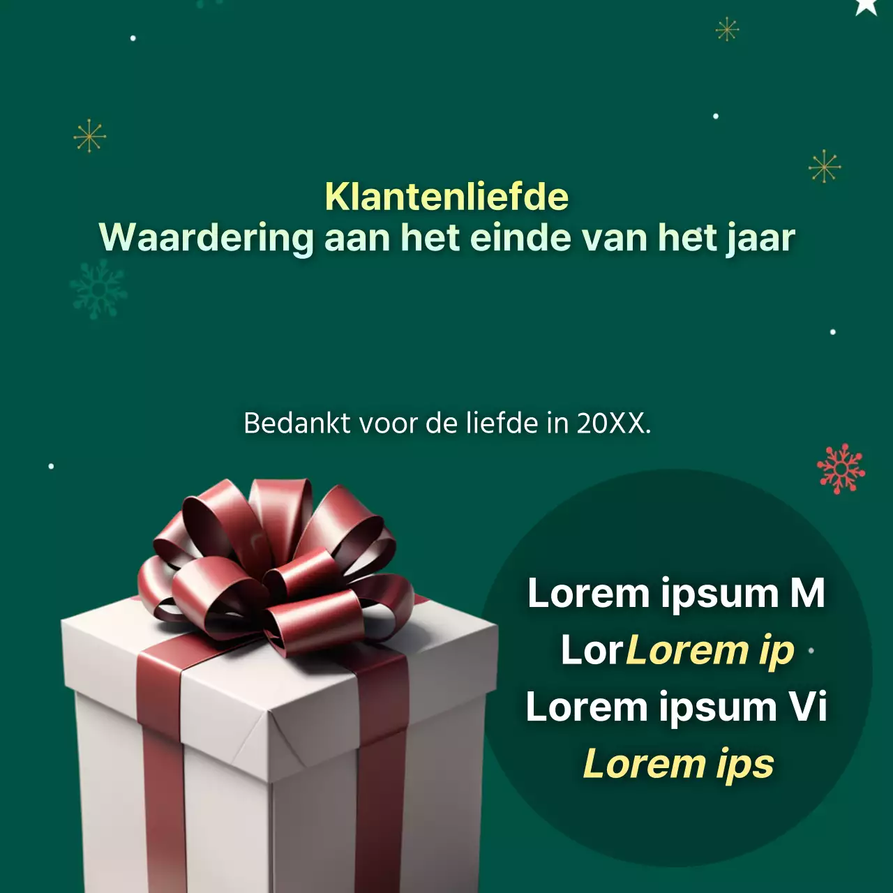 Promoot in groen en rood