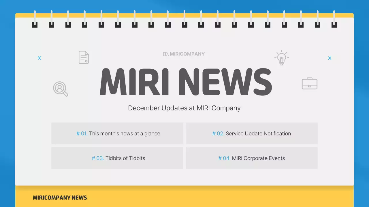 Blue Modern News Calendar Presentation