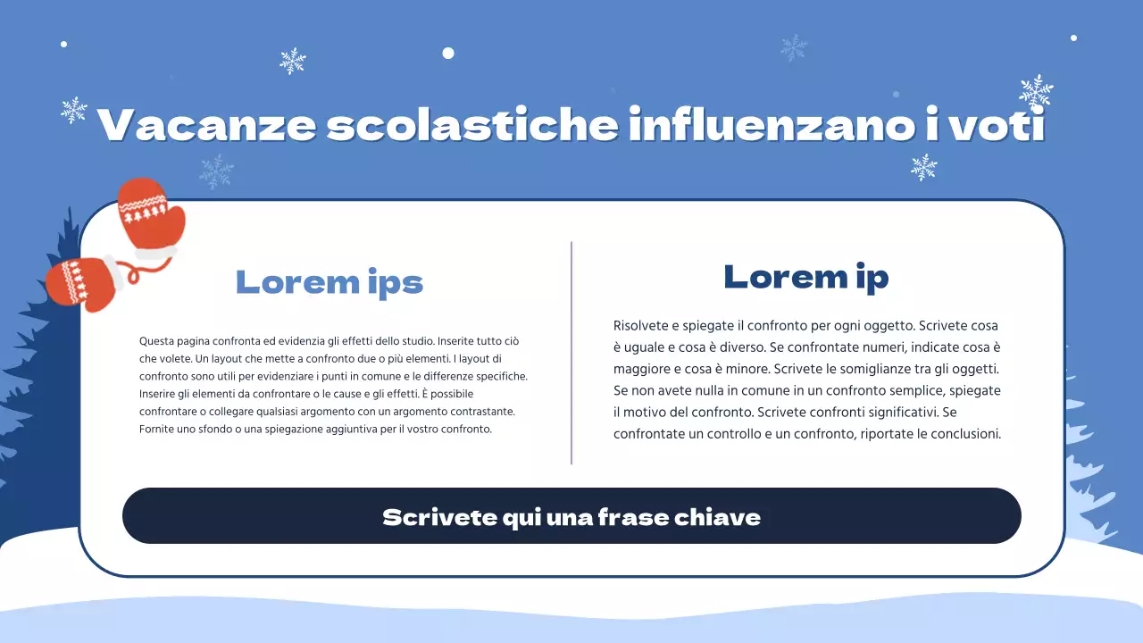 La vostra guida per un corso intensivo di vacanze invernali in bianco e blu