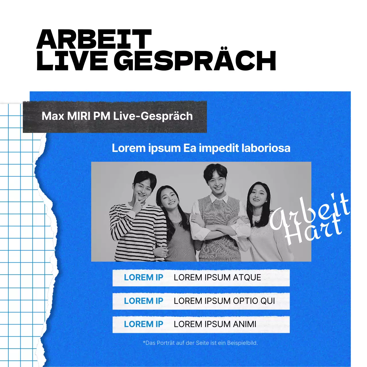 Förderung von orangefarbenen und blauen Wanderkonzerten