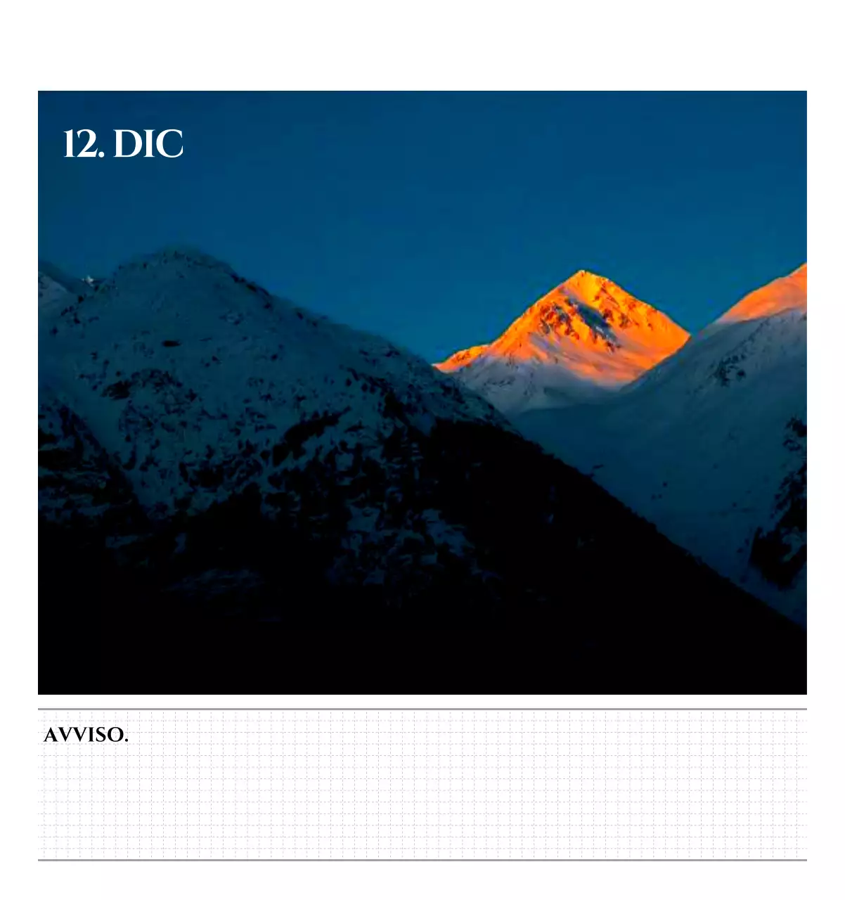 Calendario da parete in stile semplice con concetto di fotografia di viaggio emozionale in bianco e nero