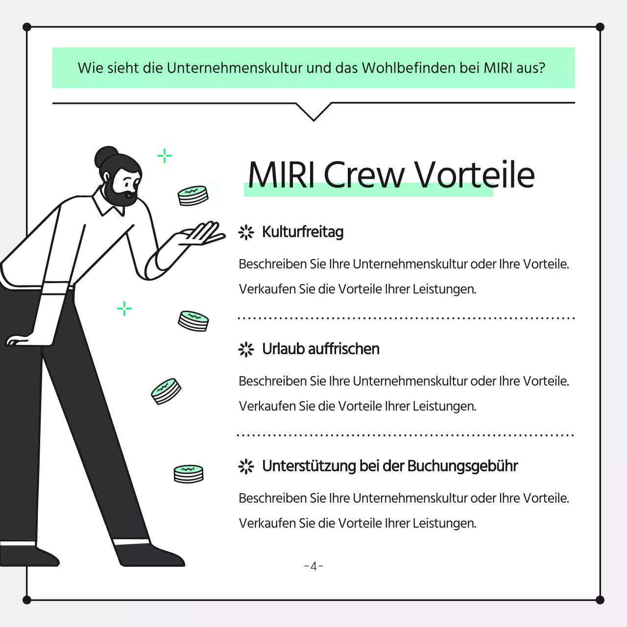 Minimalistisches Werbebriefpapier für Unternehmen in Chartreuse und Schwarz