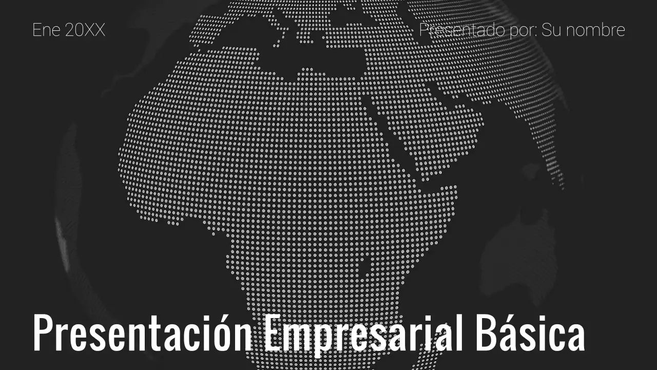 Informe empresarial minimalista en blanco y negro