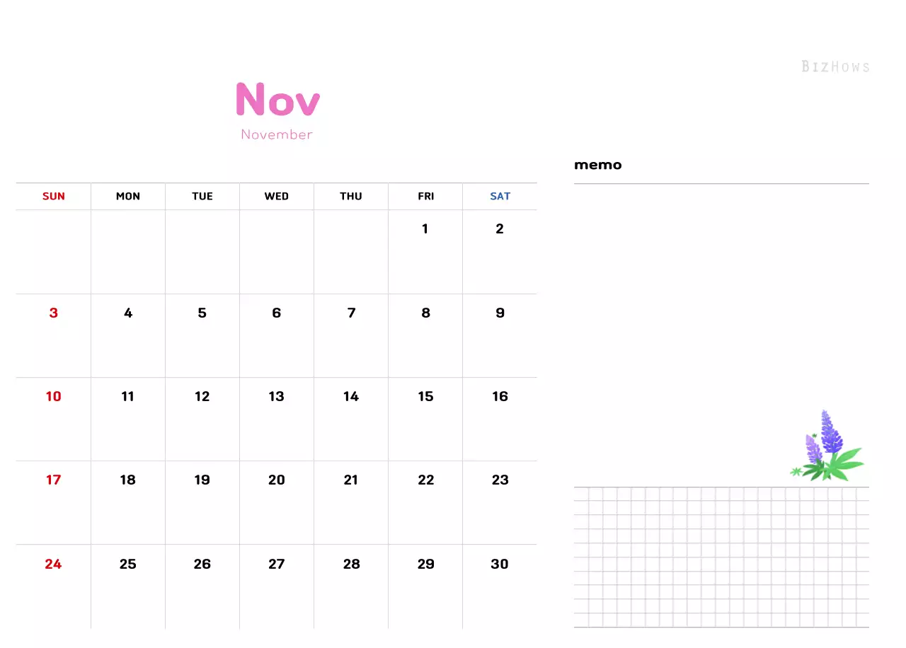 New Year's calendar with a warm, illustrated feel