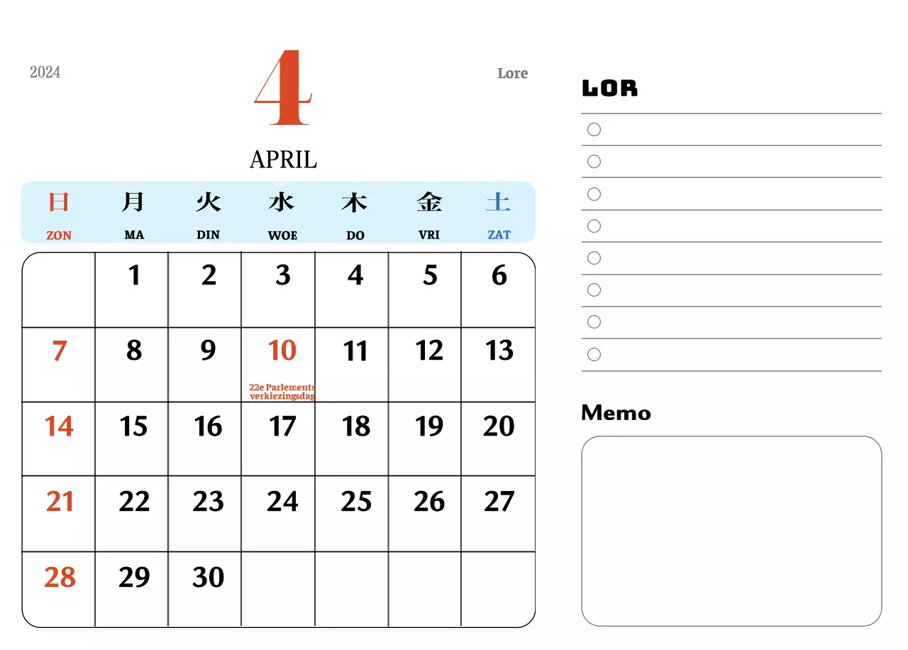 Rode en blauwe retro onderzetters memory kalender