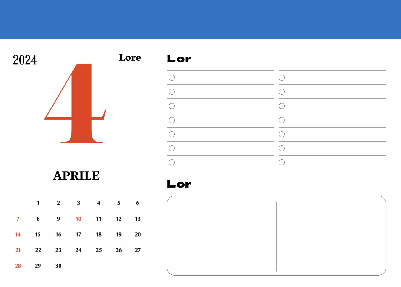 Sottobicchieri retrò rossi e blu calendario della memoria