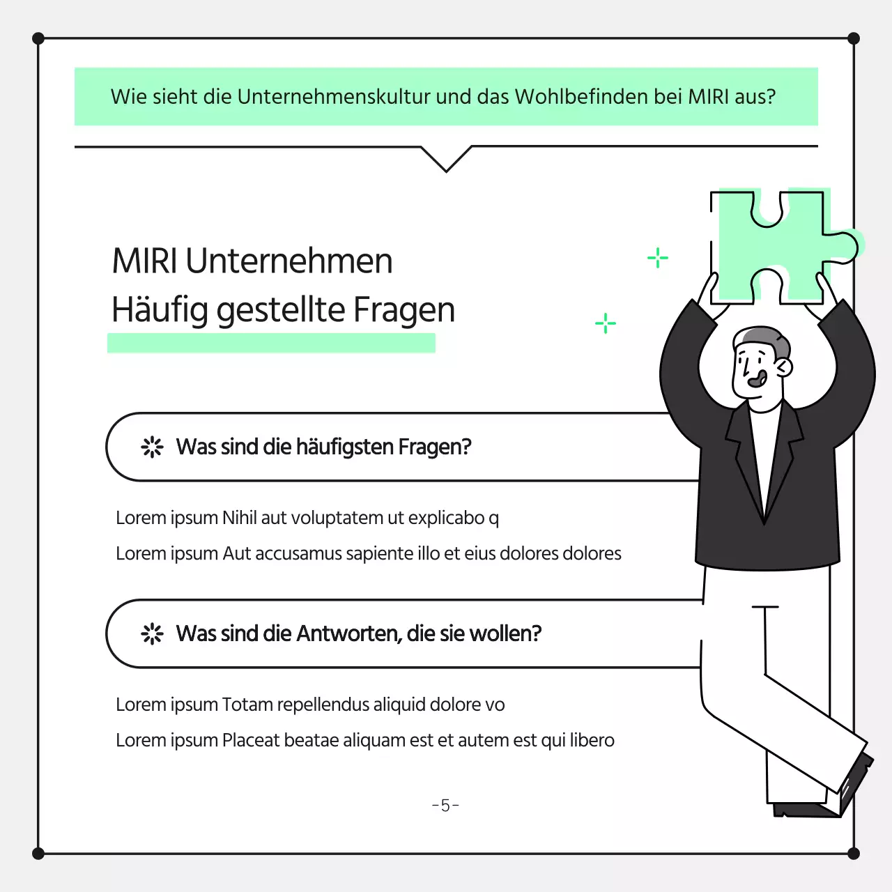 Minimalistisches Werbebriefpapier für Unternehmen in Chartreuse und Schwarz