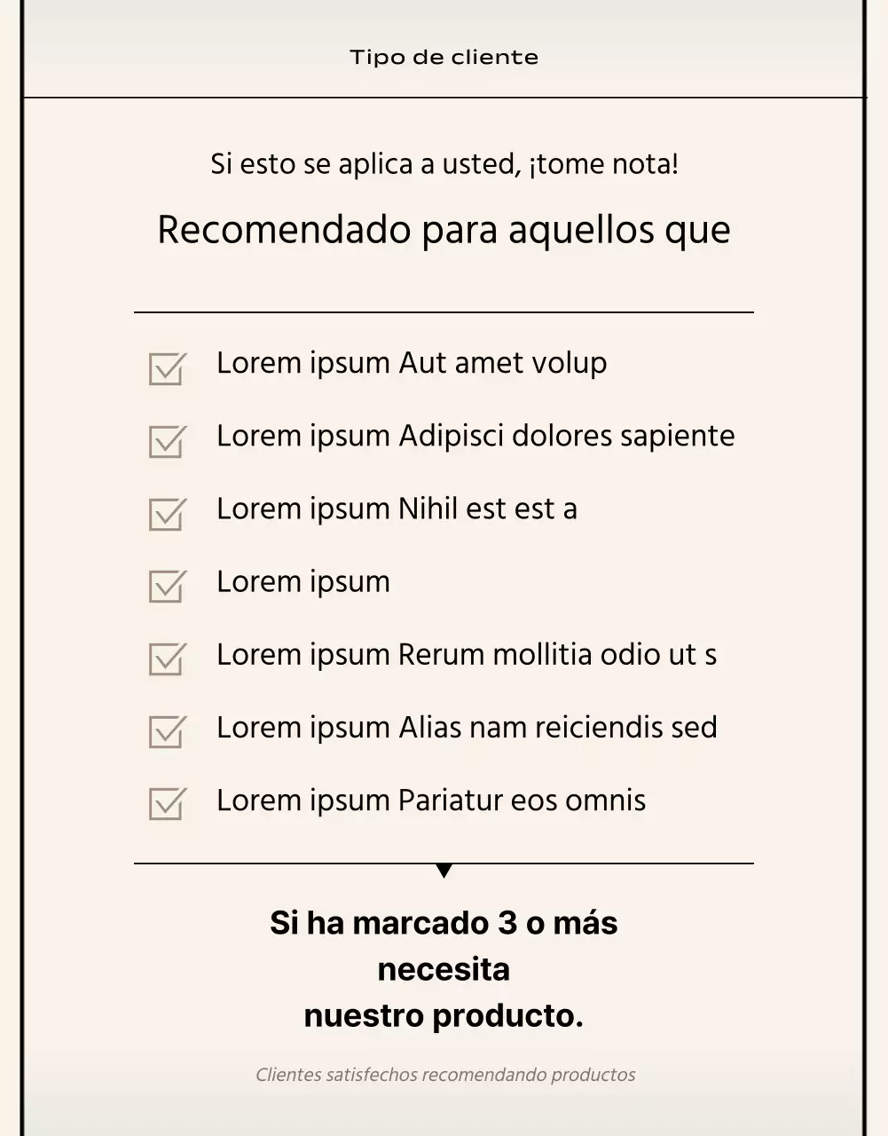 Estilo básico en negro y beige Declaración de marca de comercio