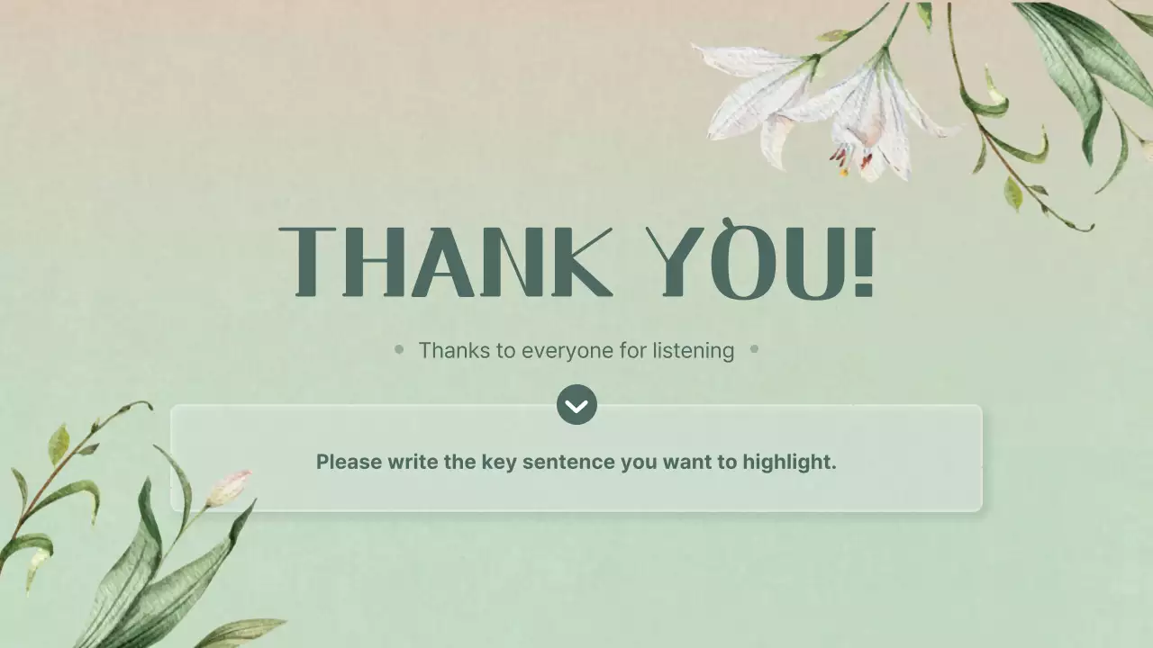 Pink Elegant Floral Presentation