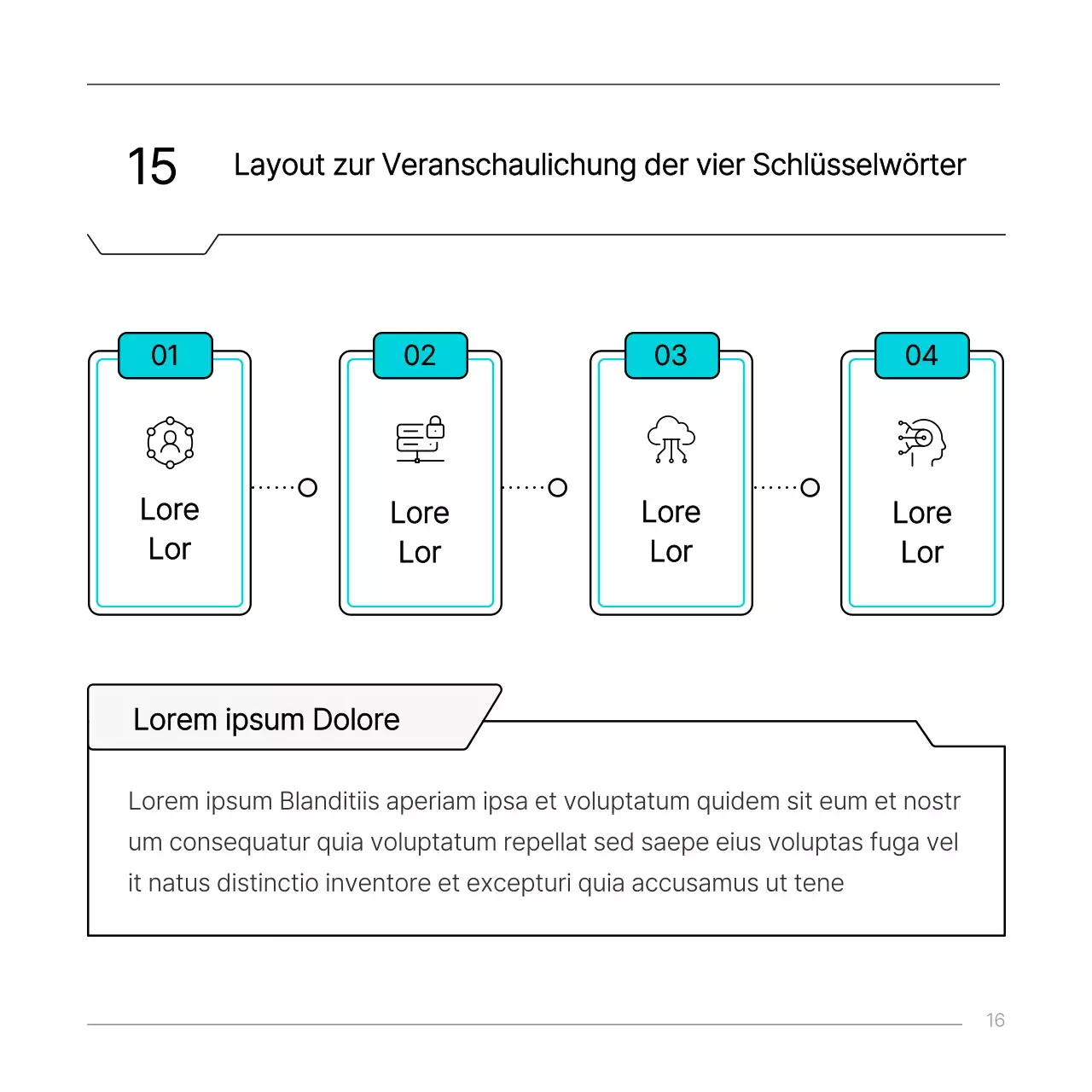 Hellblaues einfaches technisches Schaltungskonzept Bericht