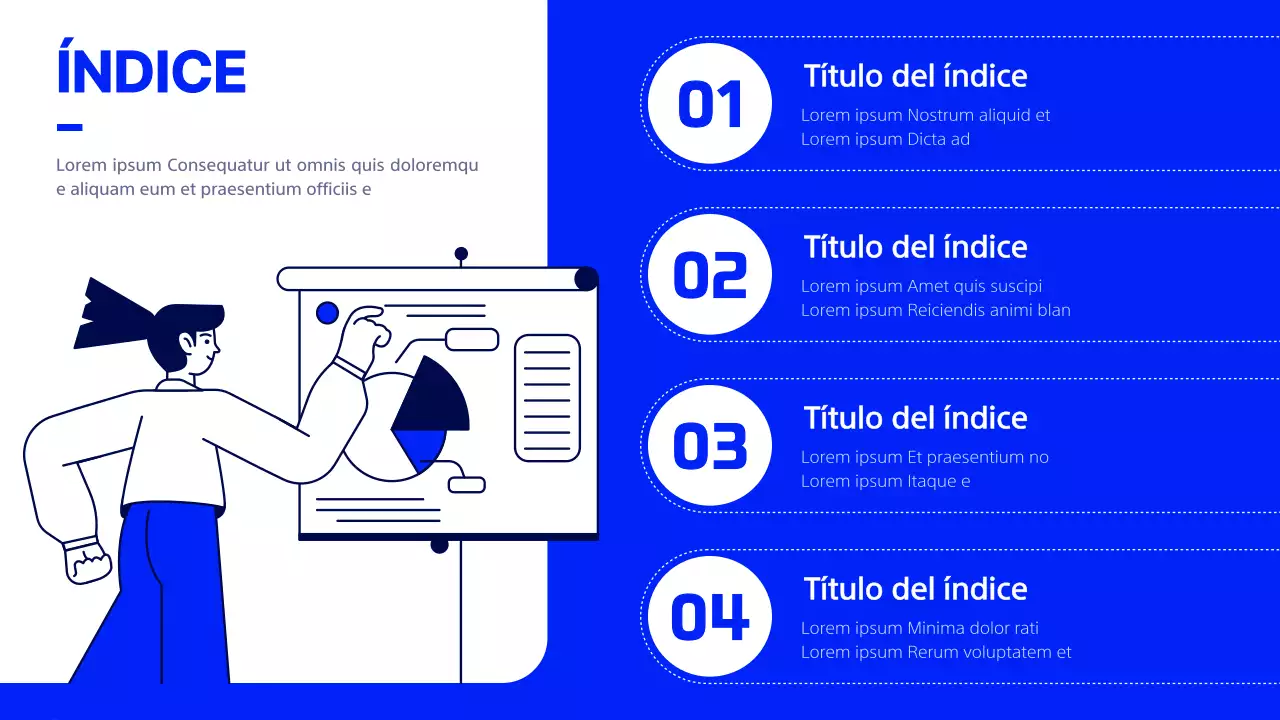 Un moderno informe de ingeniería de drenaje en azul marino y blanco