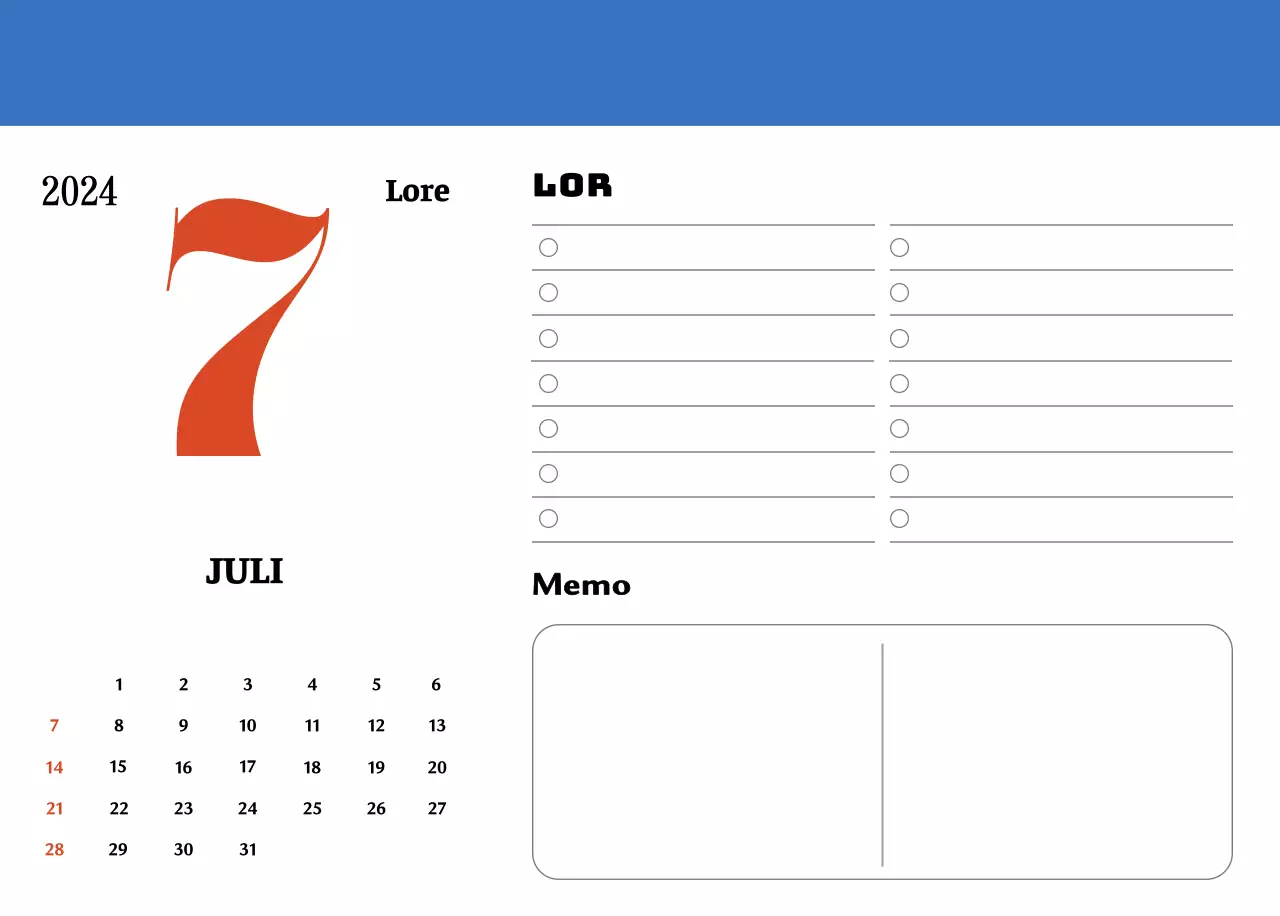 Rode en blauwe retro onderzetters memory kalender