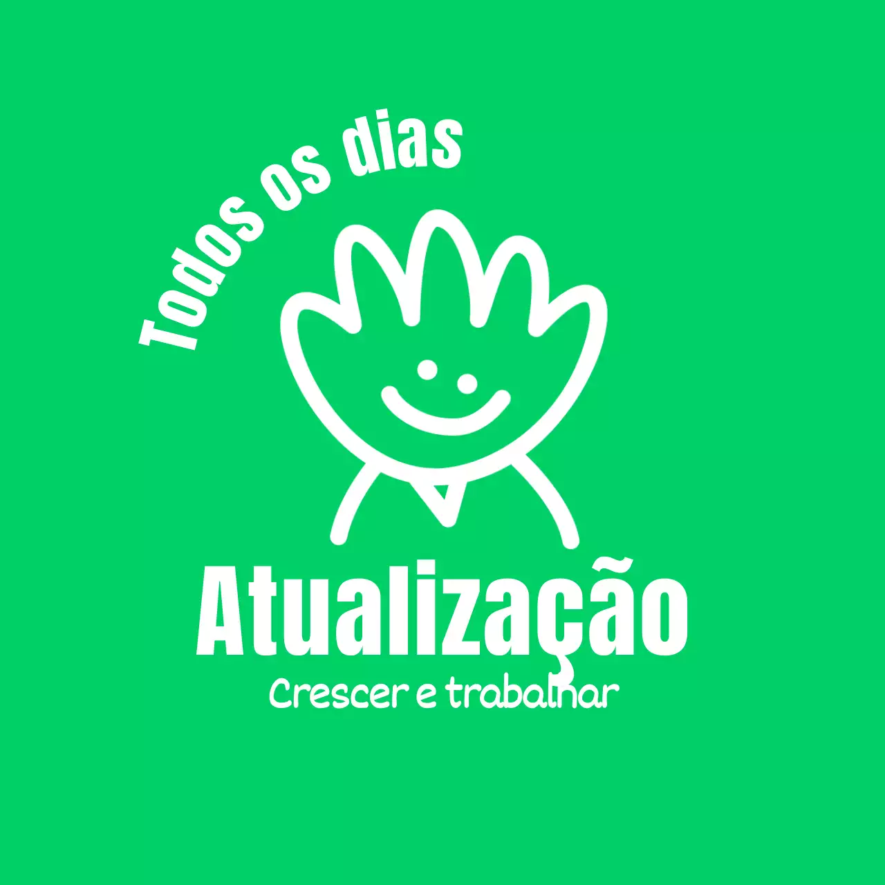Design circular com carácter manual