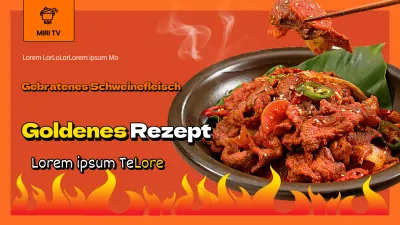 Über dieses einfache rot-orangefarbene Rührbraten-Rezept