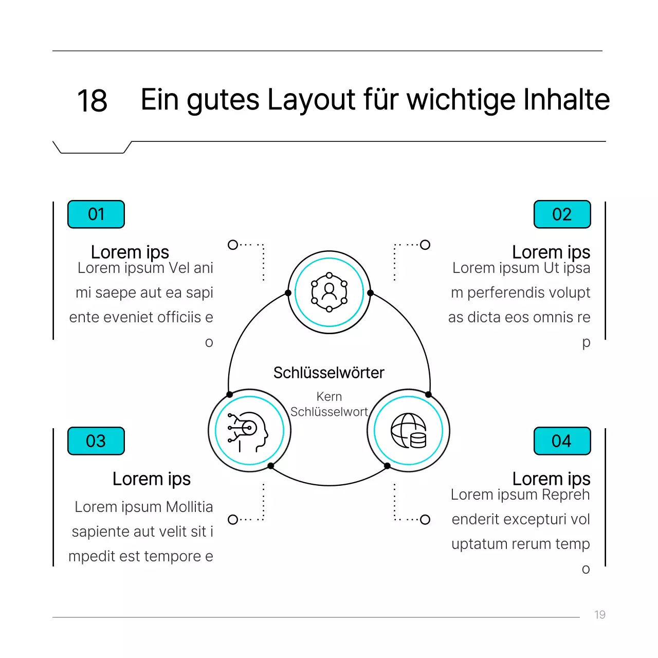 Hellblaues einfaches technisches Schaltungskonzept Bericht