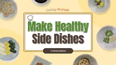 Beige Simple Healthy Recipe YouTube Thumbnail